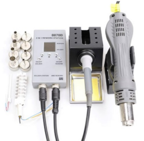Soldering Iron & Hot Air Rework Station for LED Repair
